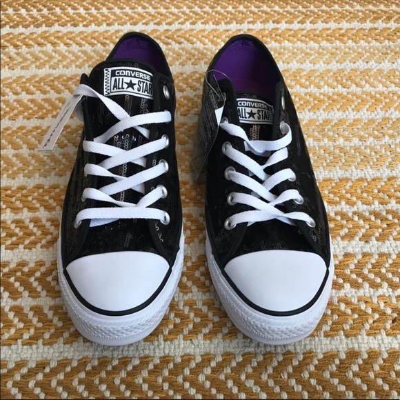🙌🏻 NWT CONVERSE ALL STAR Chuck Taylor Black 12 - Picture 4 of 7